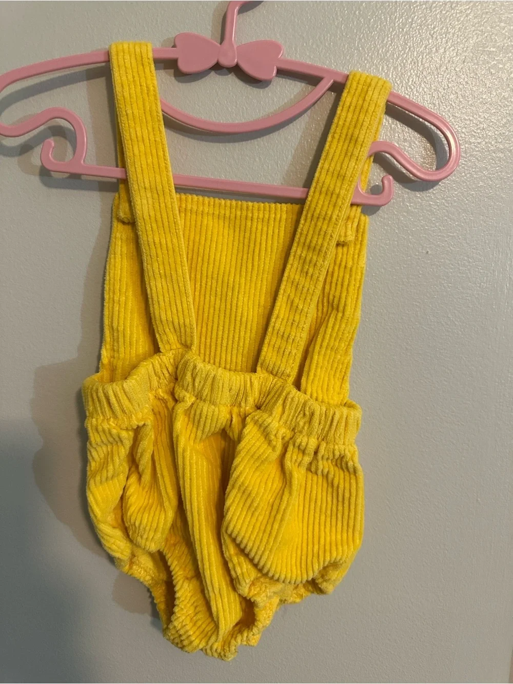 Two Corduroy Baby Rompers - halfway to one and baby chick